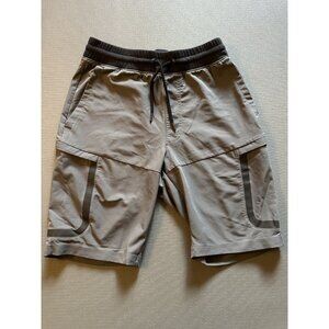 Under Armour Elite Cargo Shorts Mens Medium Gray Fitted 9" Heatgear